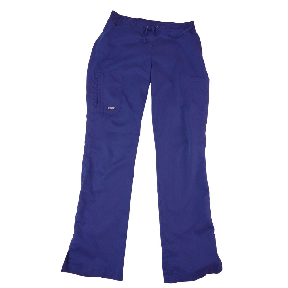Greys Anatomy by Barco Royal Blue Drawstring Cargo Scrub Pants XS 3684